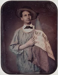 Jeune Homme avec un Drapeau, 1848